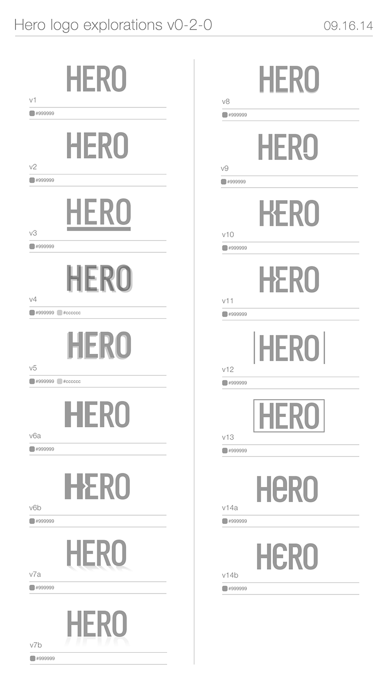 Hero Digital Logo Study