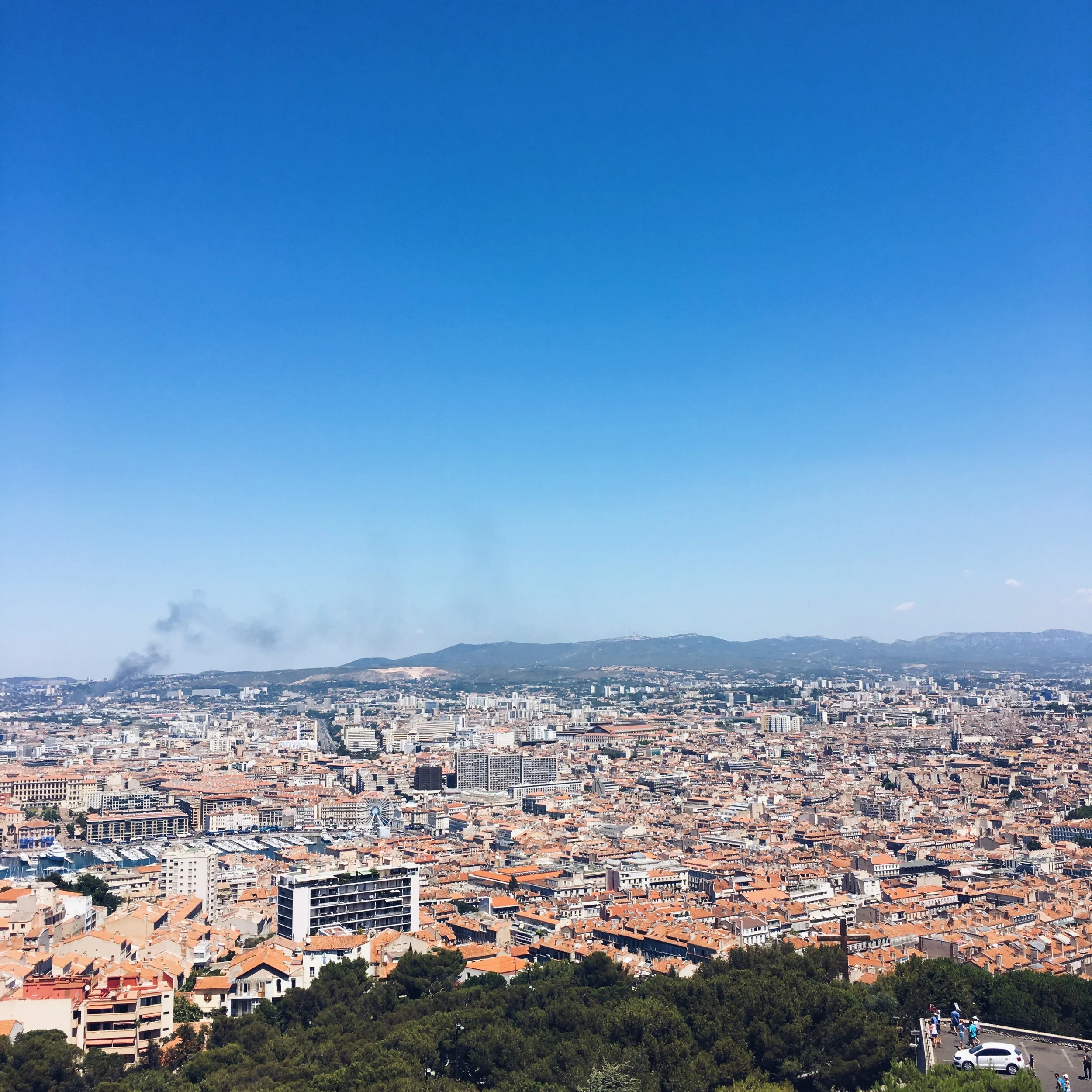 Views from Notre Dame de la Garde of Marseille