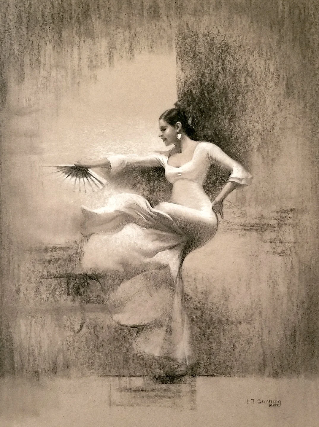 Energy charcoal on paper 24"x18"