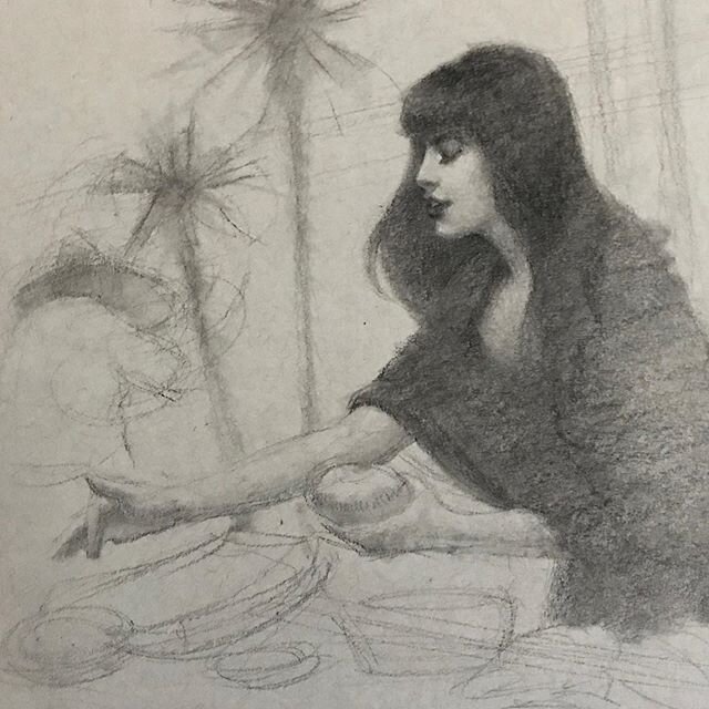 The Tortilla Maker. #workinprogress #wip #charcoaldrawing #tonedpaper  #americanartist #contemporaryart #southwesternart #flamencas #mexicanart #balletfolklorico #academic_artworks #academicdrawing #classicalart #lifedrawing #pleinairpainting