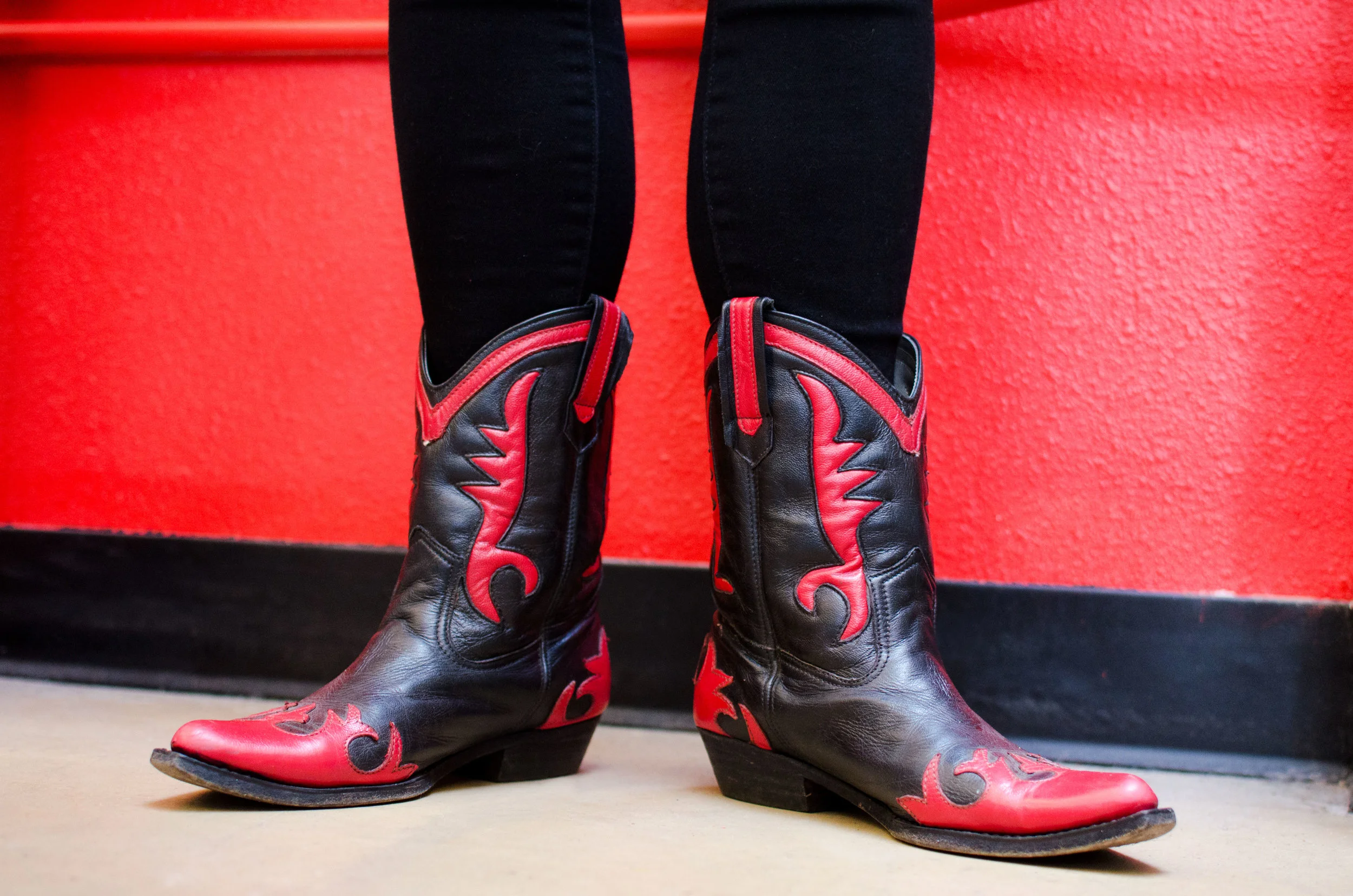 Portland Portrait - Red Cowboy Boots