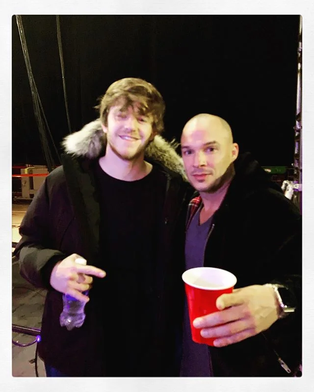 Right before killing the mainstage, catching up with the homie @nghtmre