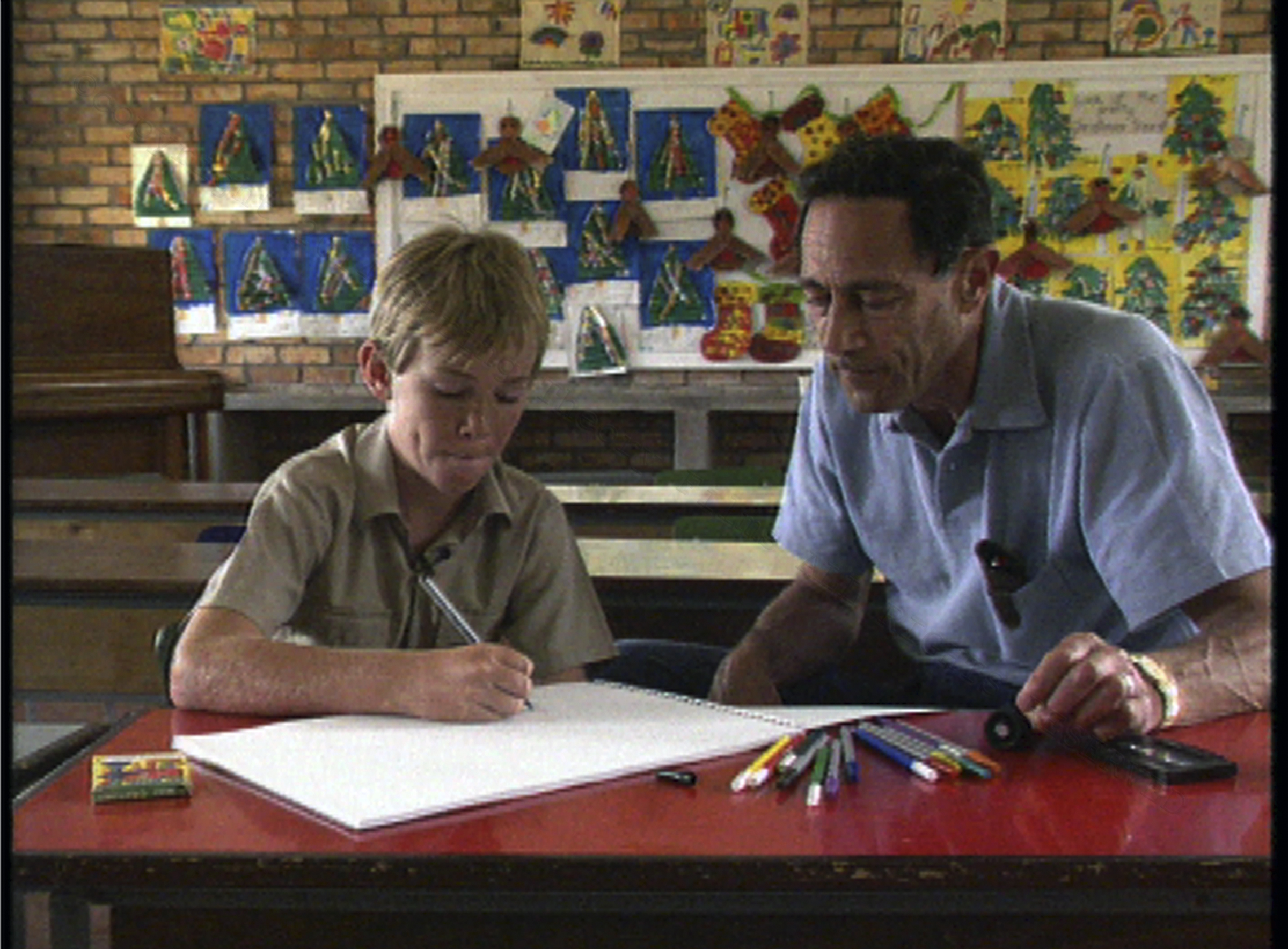 Dr. John Mack interviewing Bart, Grade 7