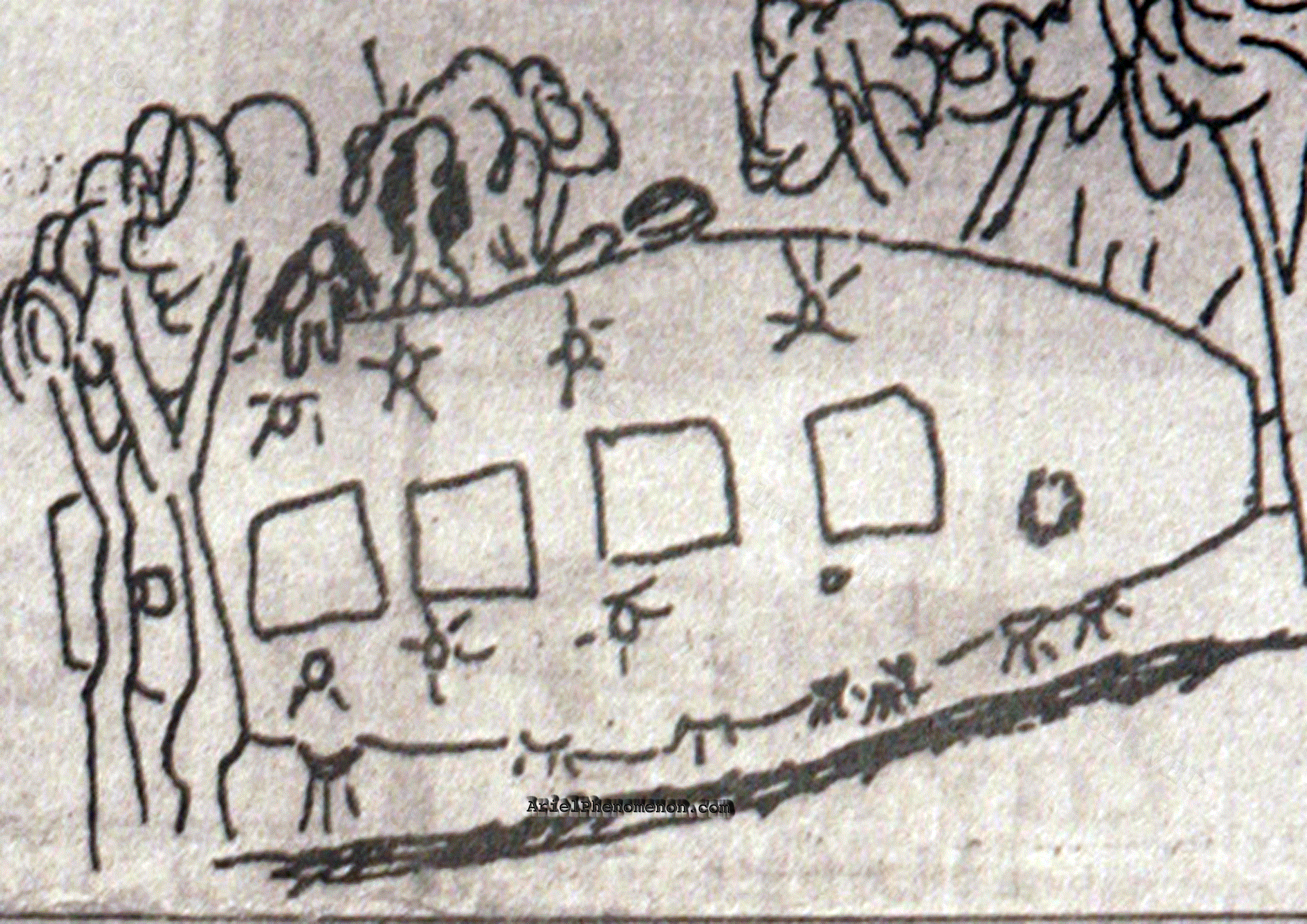Drawing by an Ariel School student