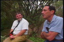 John Mack and the Ariel School Headmaster in 1994