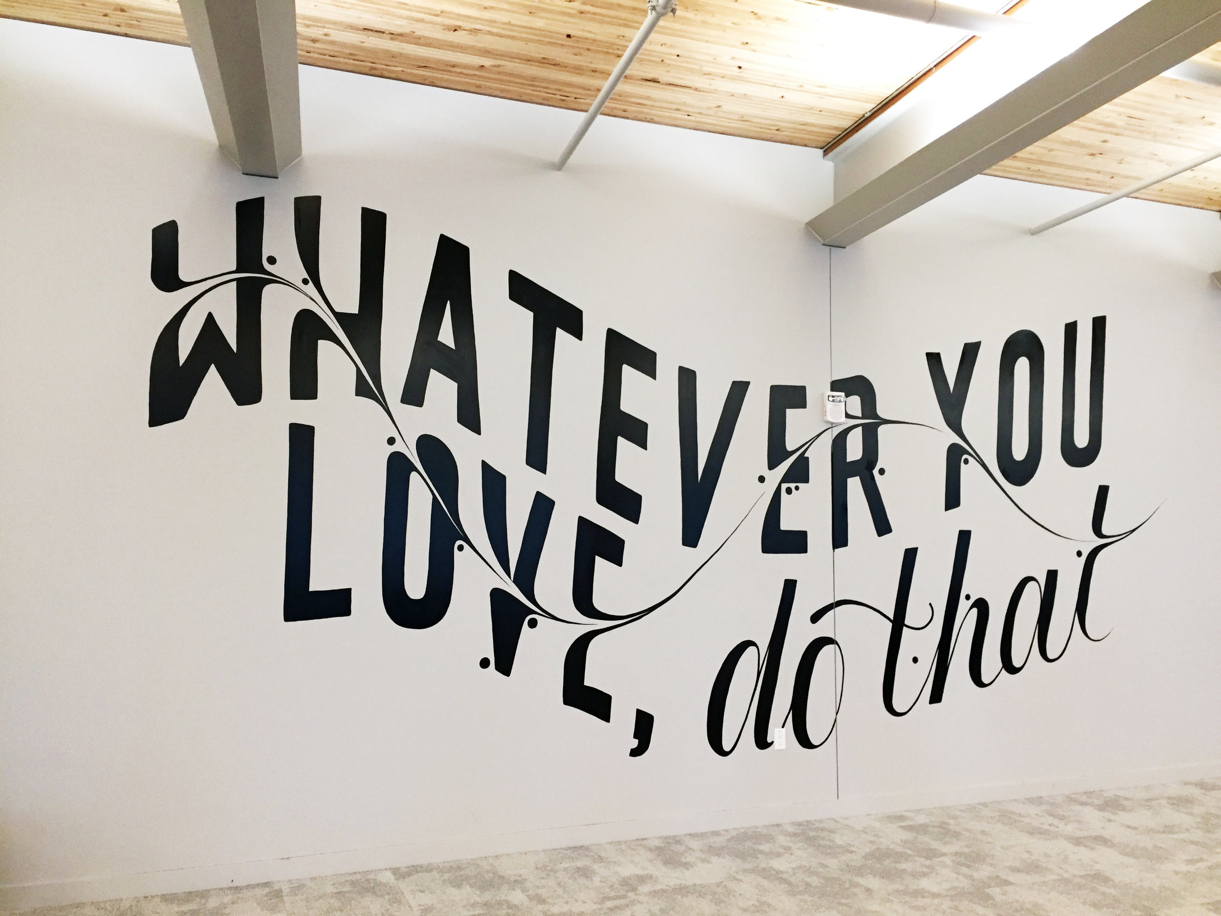  Typography Mural by Katie Beasley. 