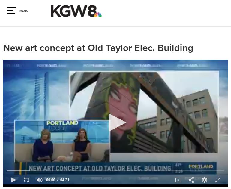 KGW8 news coverage of Taylor Electric Project