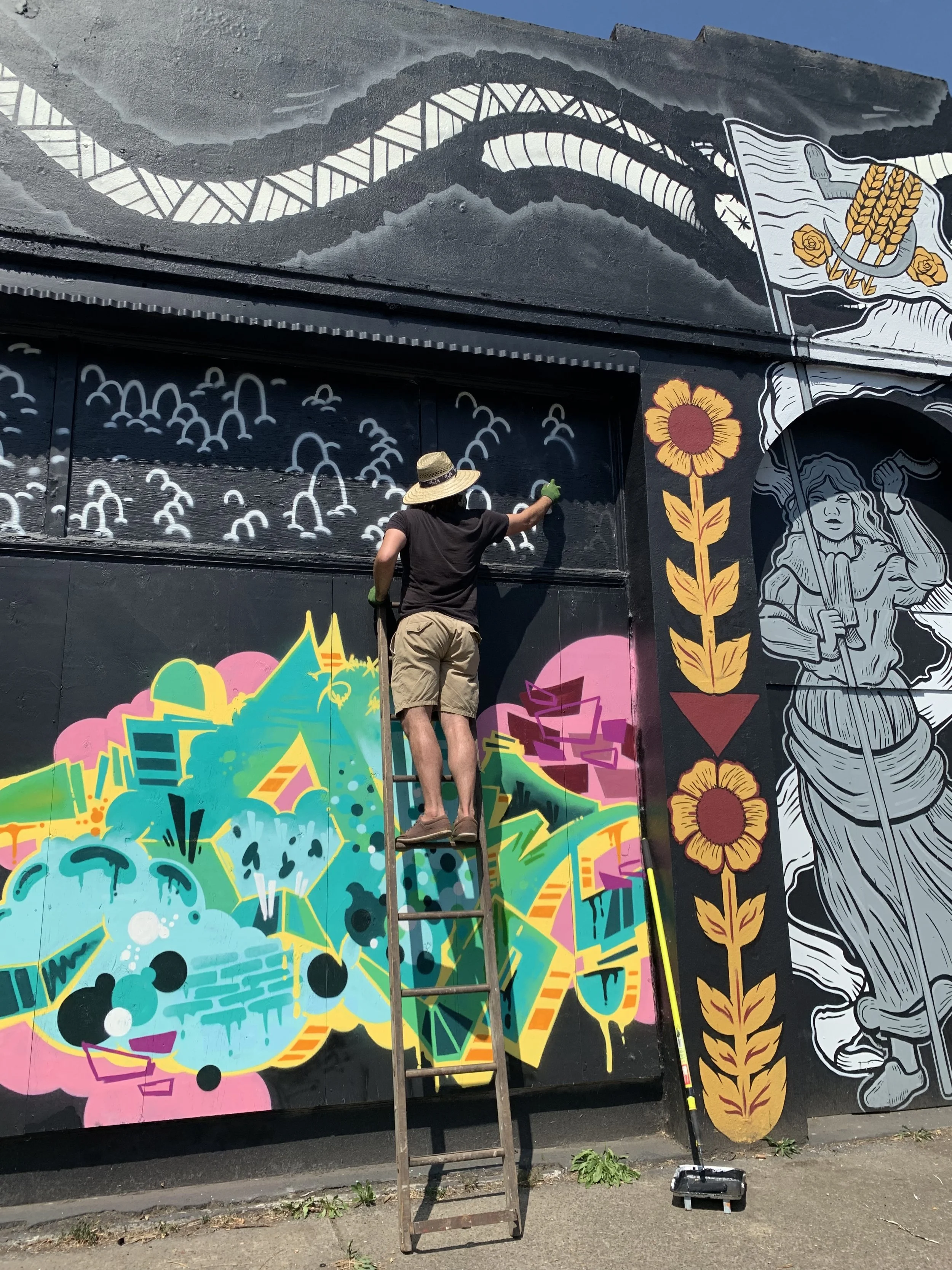 Mural work by Jeff Sheridan.