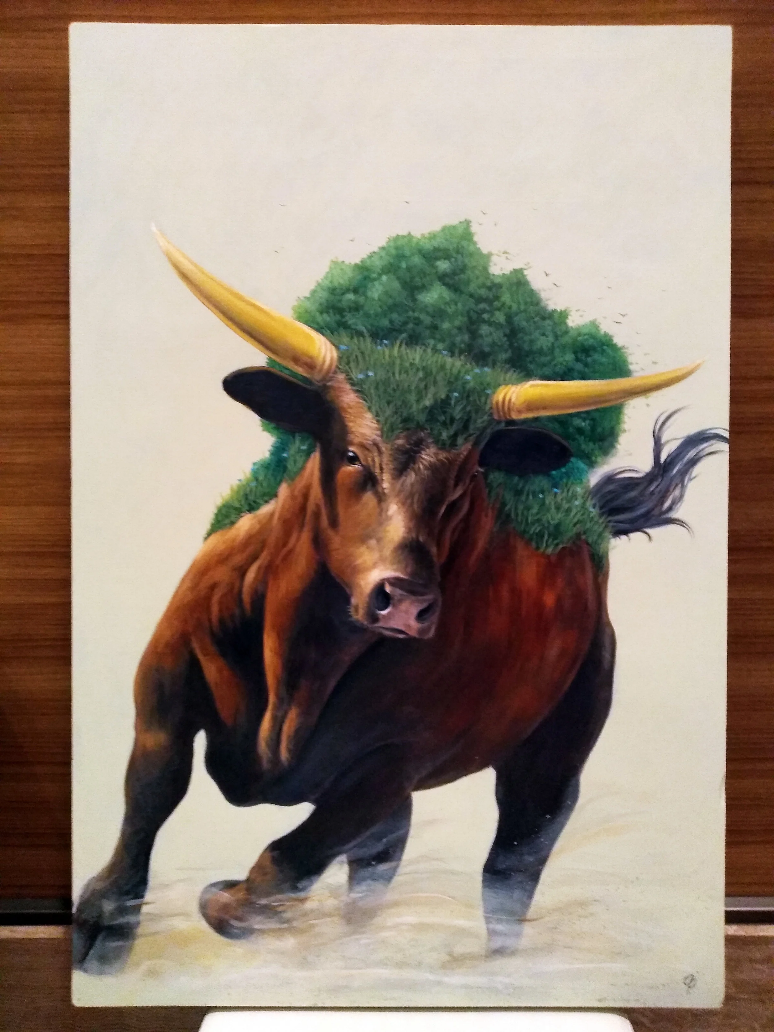 Live painting for a company event at Ilani Casino in Washington.