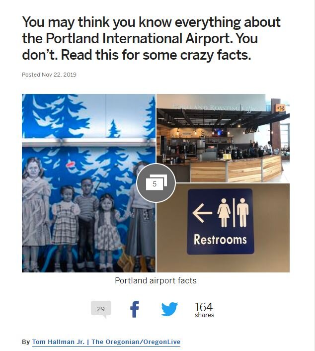 Portland International Airport Mural - Crazy Facts