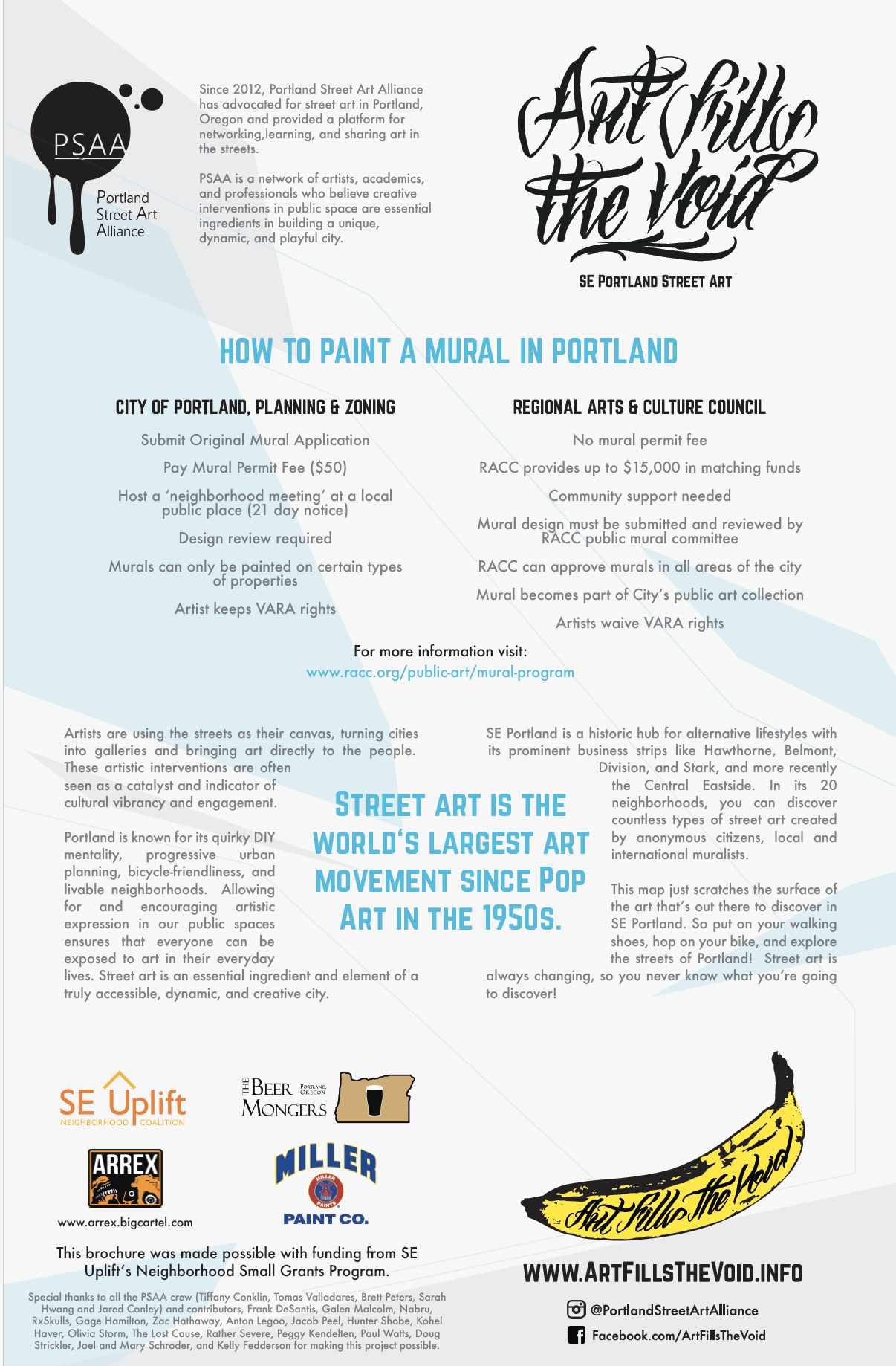 Art Fills the Void Brochure