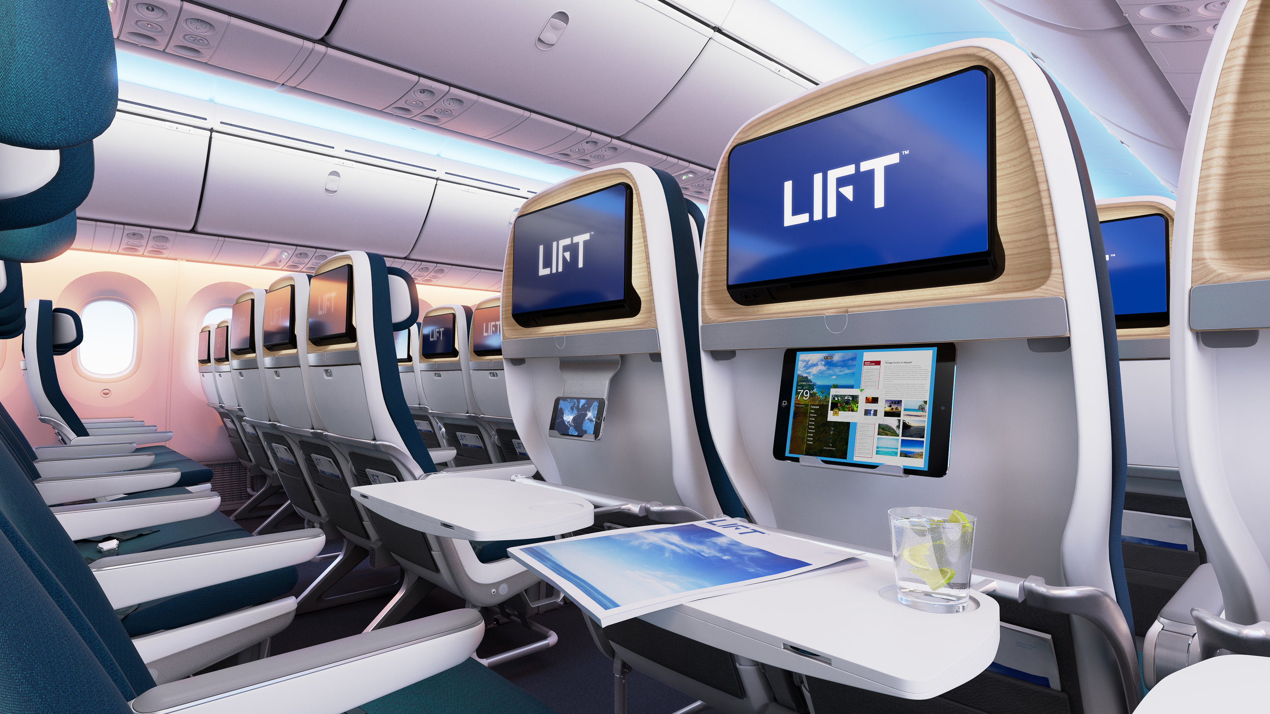 Boeing 787 Dreamliner Tourist Class Seating Lift By Encore