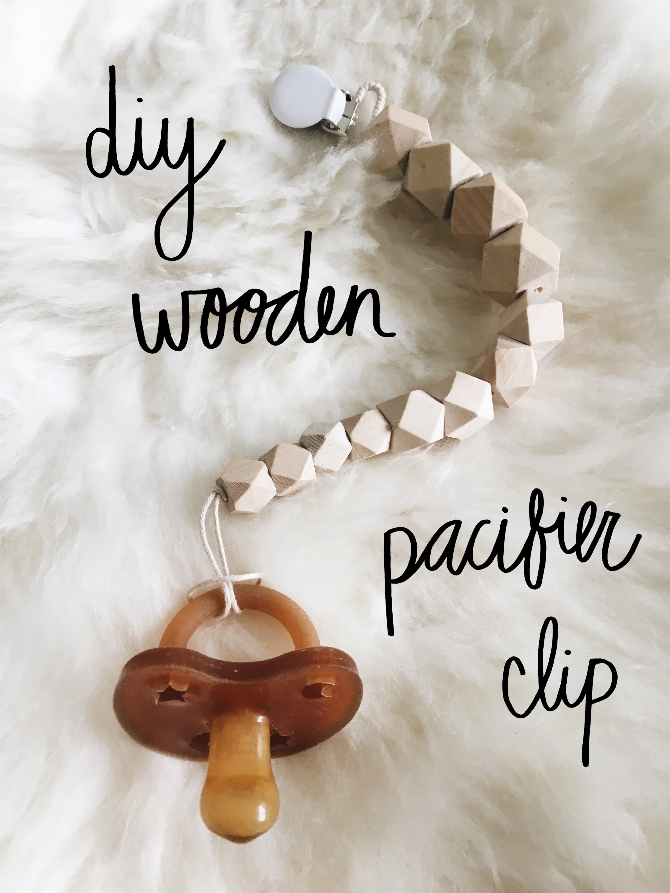 DIY: Wooden Pacifier Clip