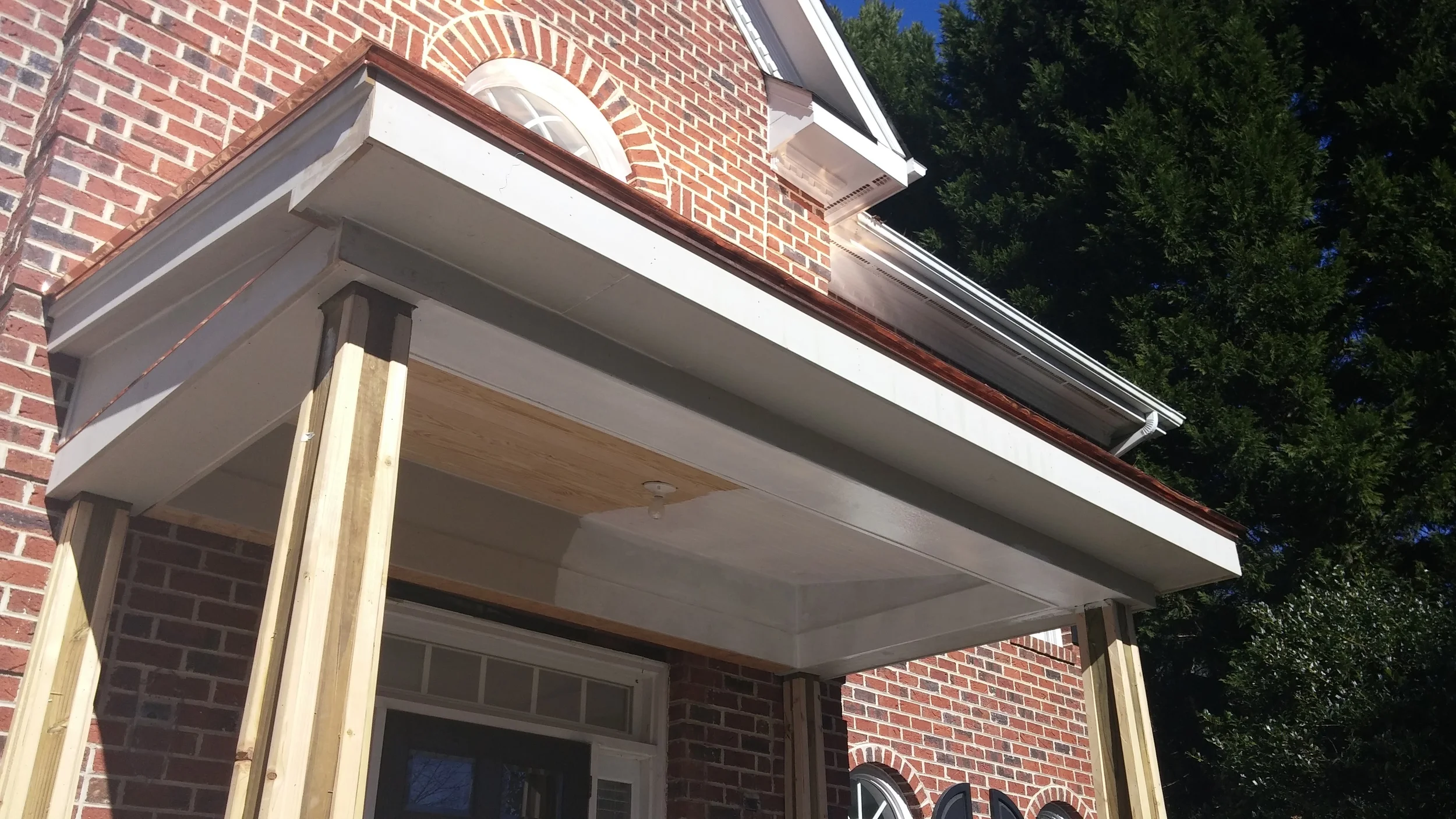 Beadboard ceiling
