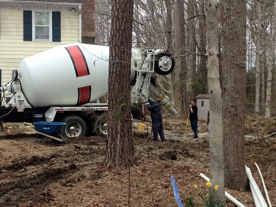 Concrete Truck on site