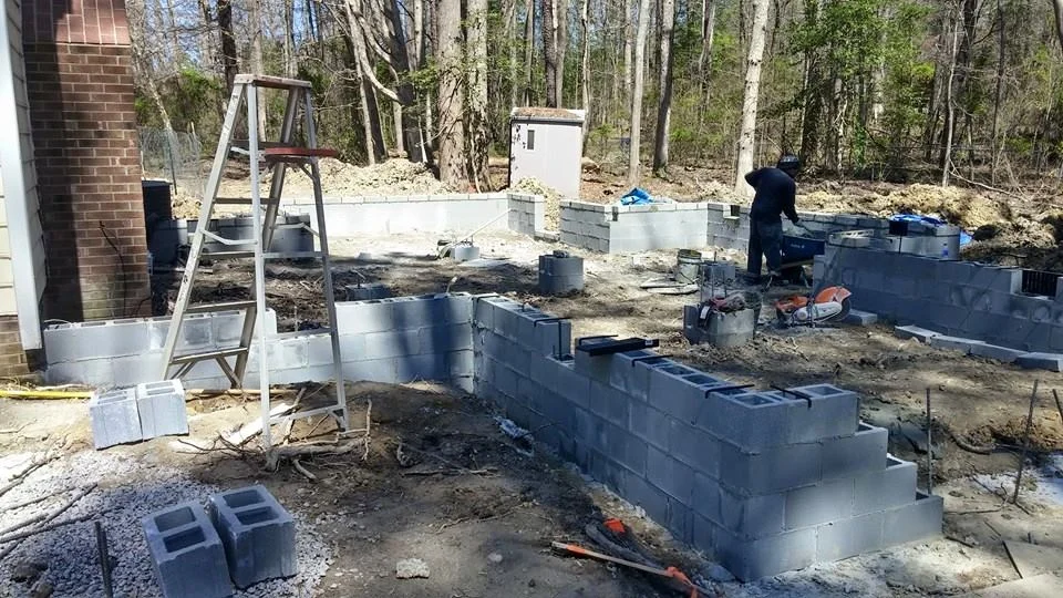 Concrete Block Foundation