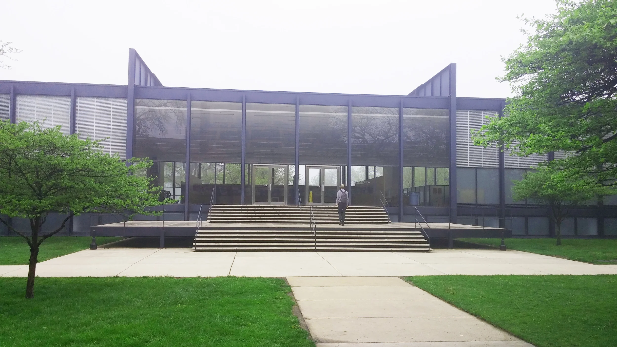Crown Hall, a beautiful since of symmetry.