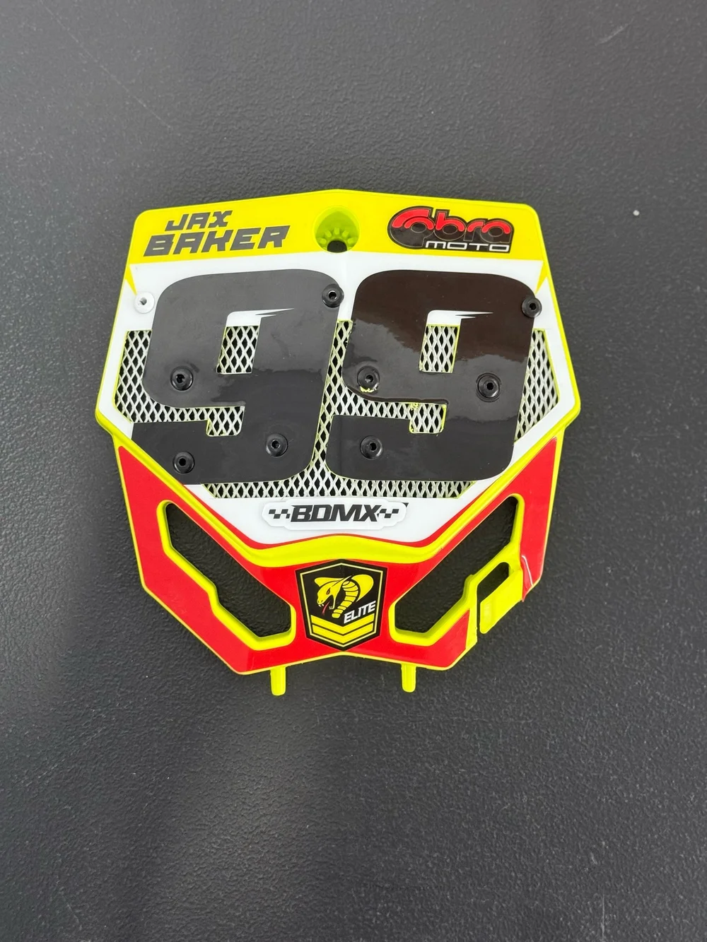 VENTED MOTOCROSS NUMBER PLATE — BDMX