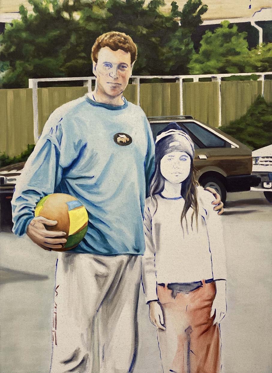 Father and Son, Self Portrait