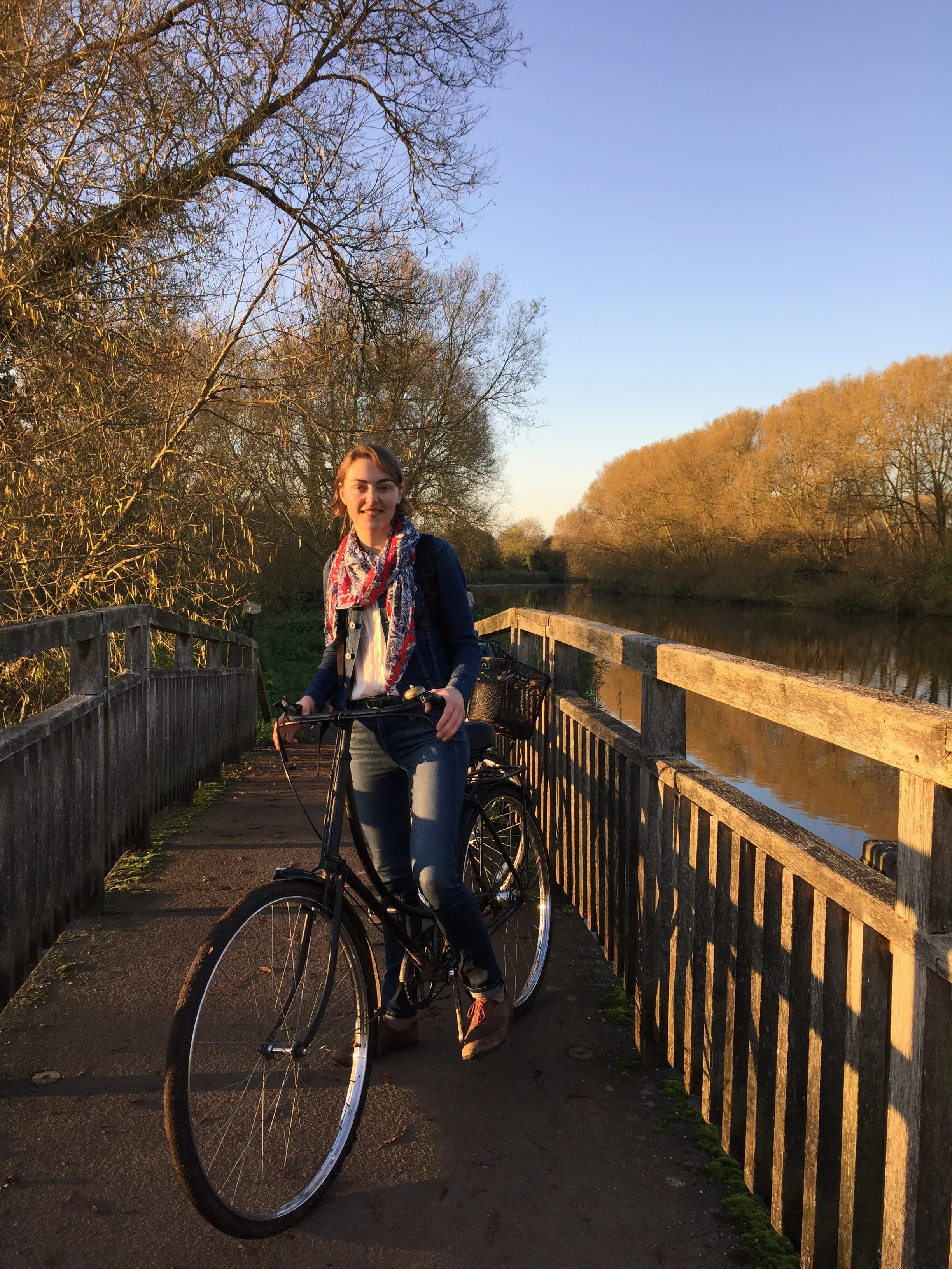 With Agnyte, the founder of cycle.land. Crossing one of many bridges.