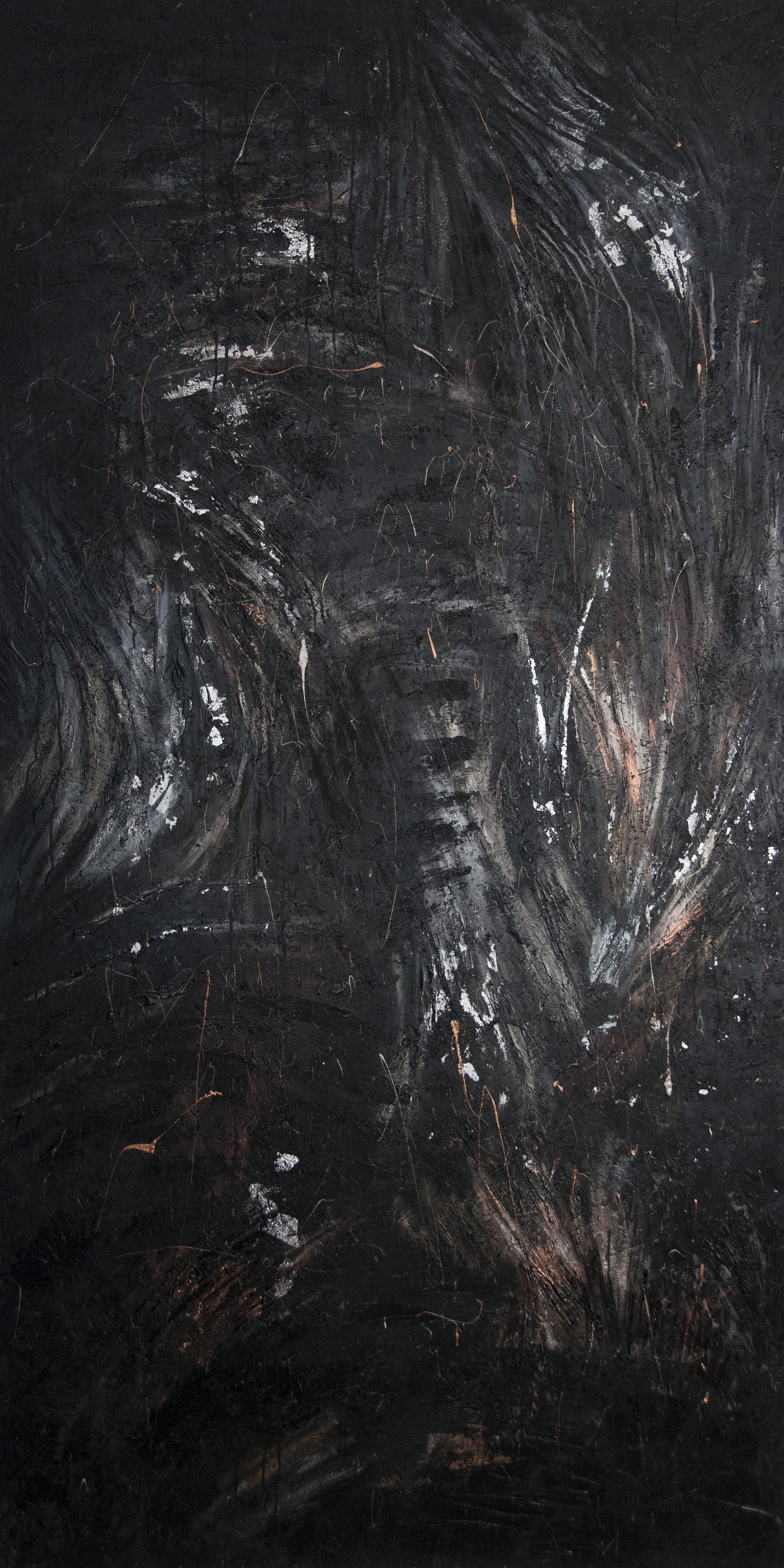 Untitled - mixed media on chipboard, (1,2 x 2,4 m) ©KAT