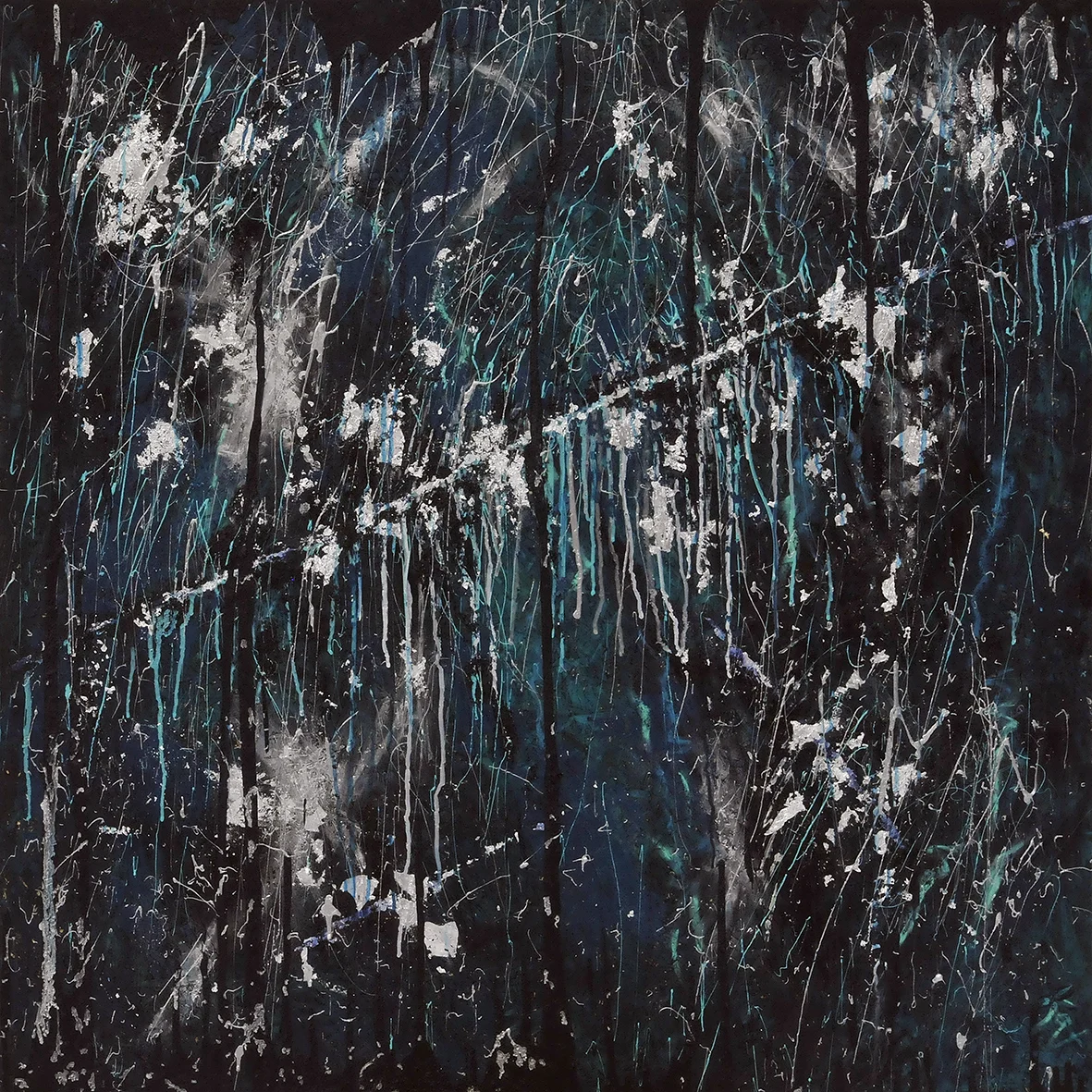 Obsessing - mixed media on chipboard, (1,2 x 1,2 m) ©KAT