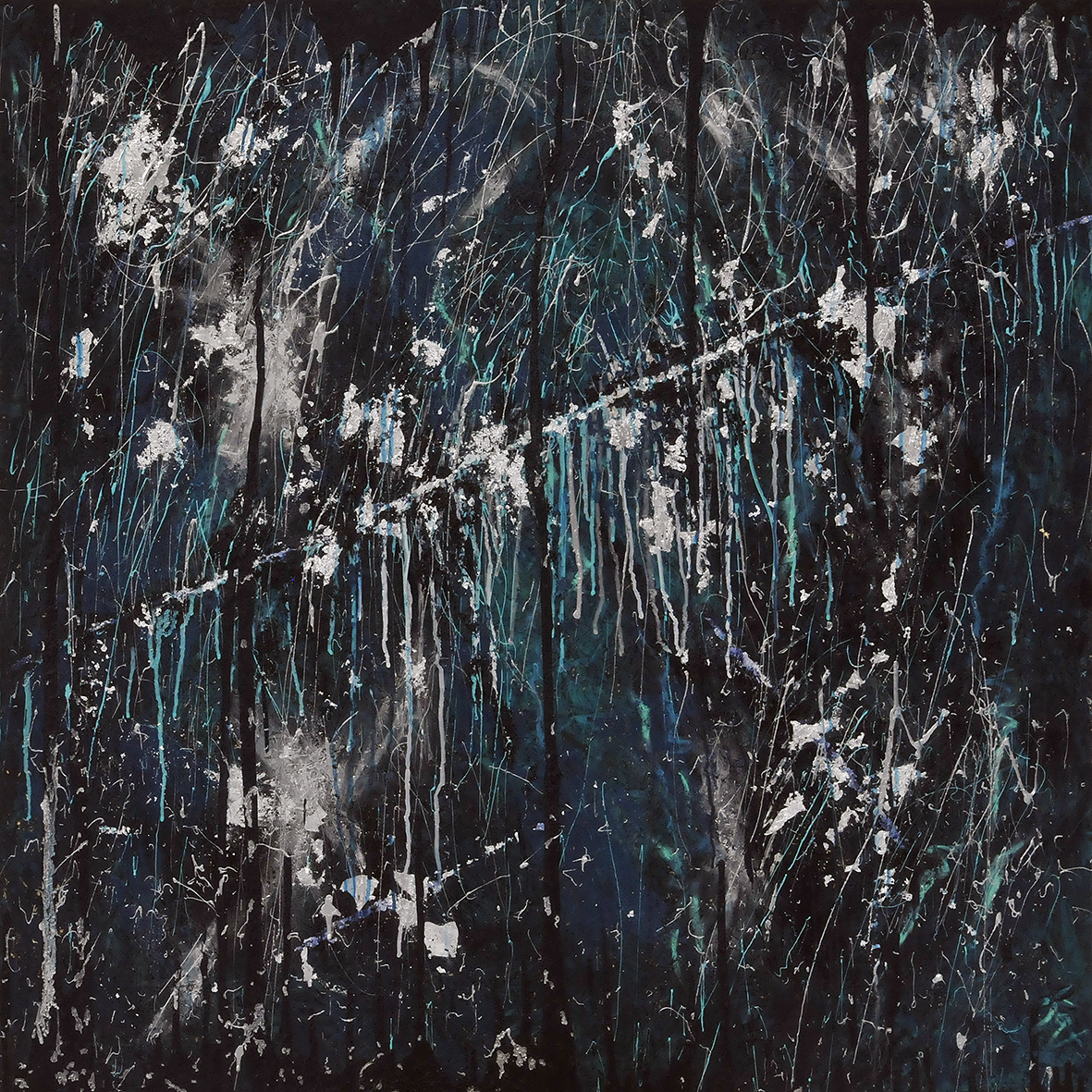 Obsessing - mixed media on chipboard, (1,2 x 1,2 m) ©KAT