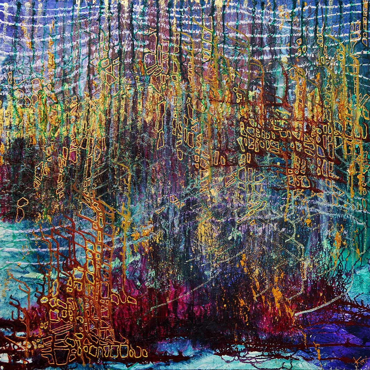 2019_07 acrylic on chipboard (1,2 x 1,2 m) ©KAT