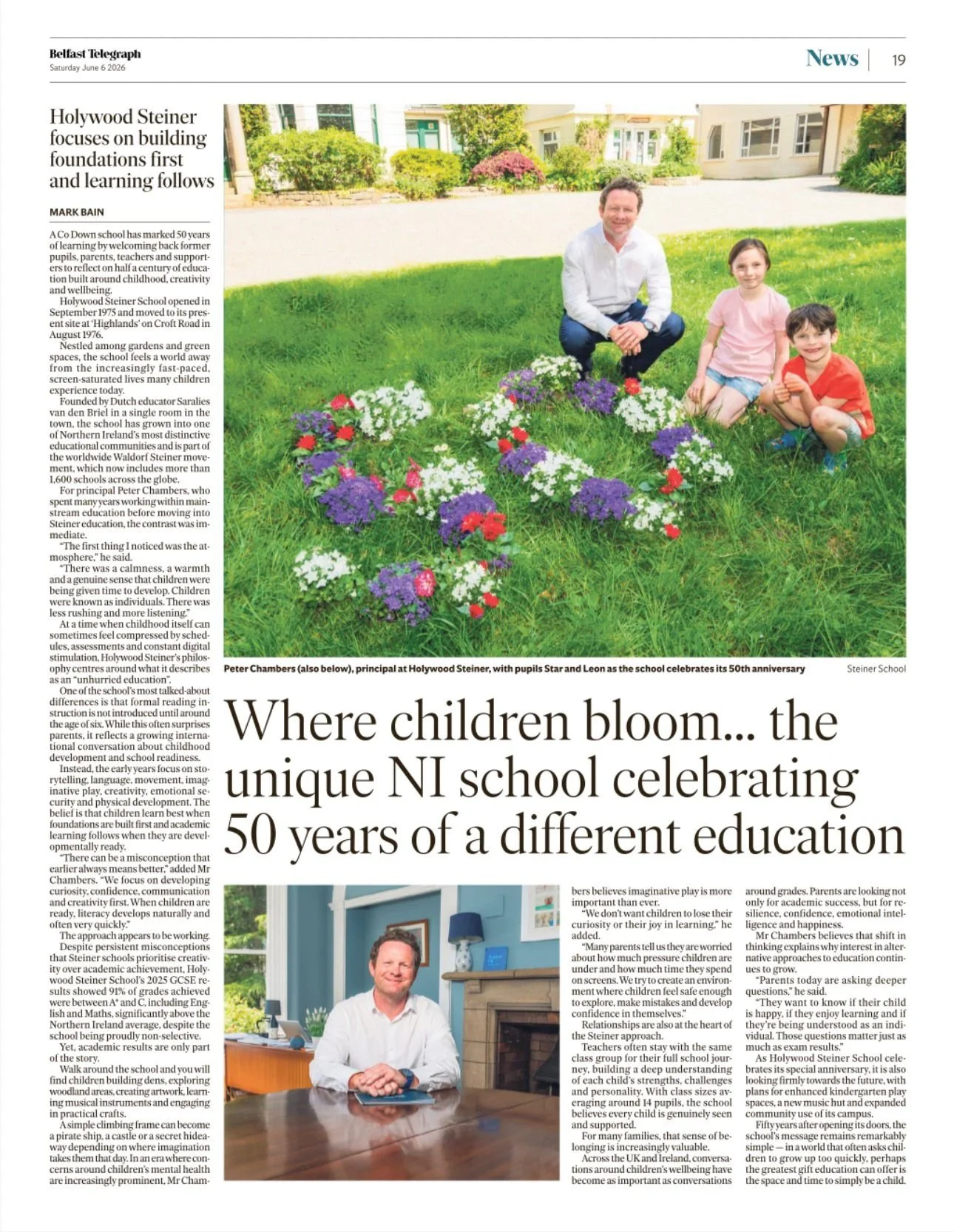 50 years of Steiner Education in Holywood