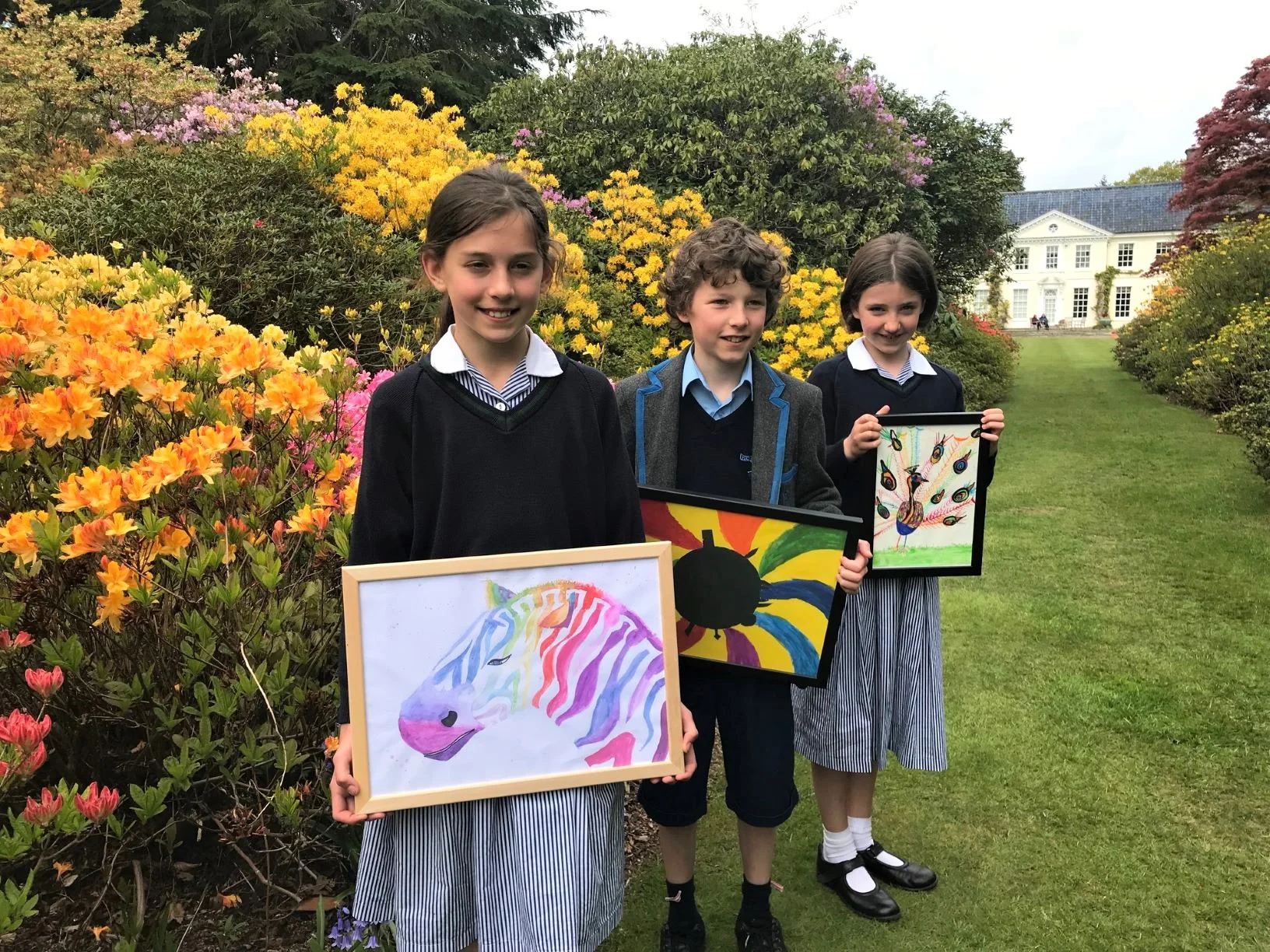 Winners of the Stody Young Talent Awards 2019. From left to right: Isobel Coutanche, Harry McDougall and Lucy Detnon