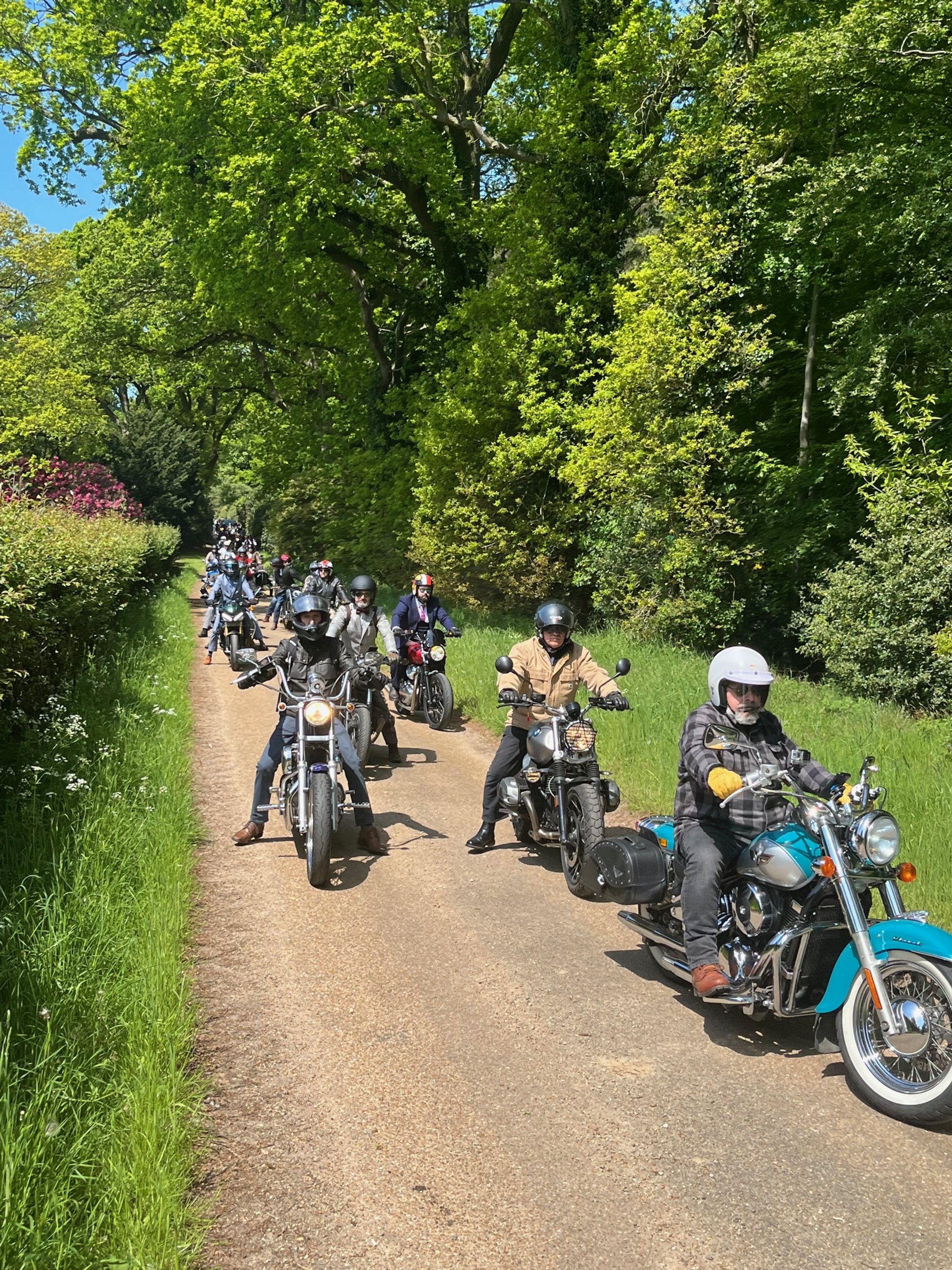 Harleys arriving at SLGs-credit Stody lodge Gardens_high res.jpg