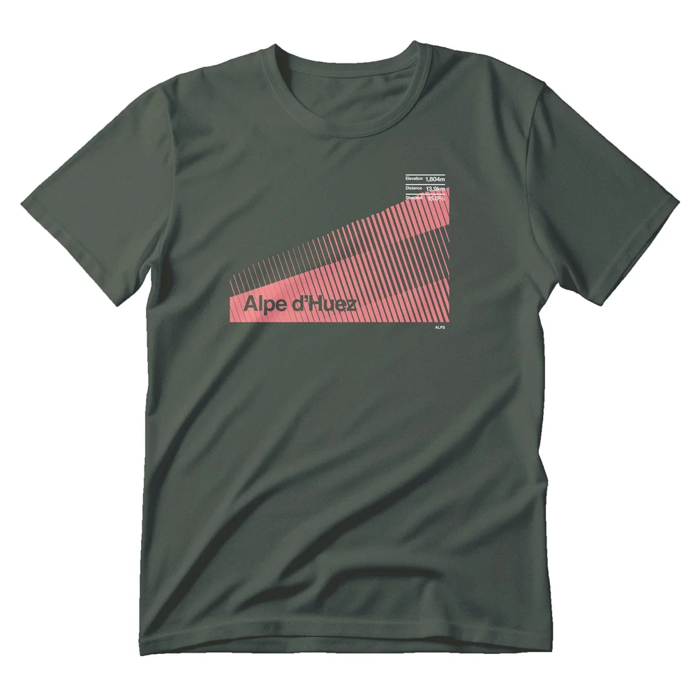 L'Alpe D'Huez Velo Cycliste Horizon Bike Theme Cycling Gifts Dark T