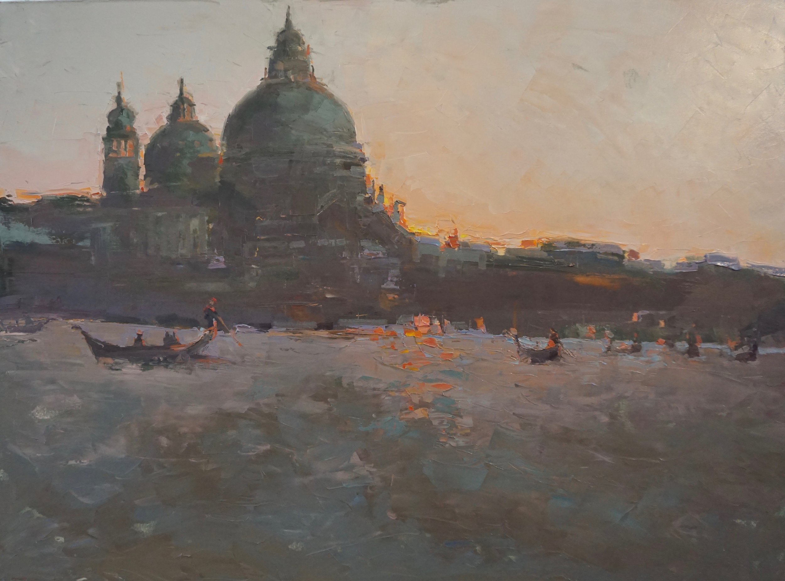Venice Glow, 2018, oil on canvas, 30%22x40%22, 9800.00, Weber.jpg