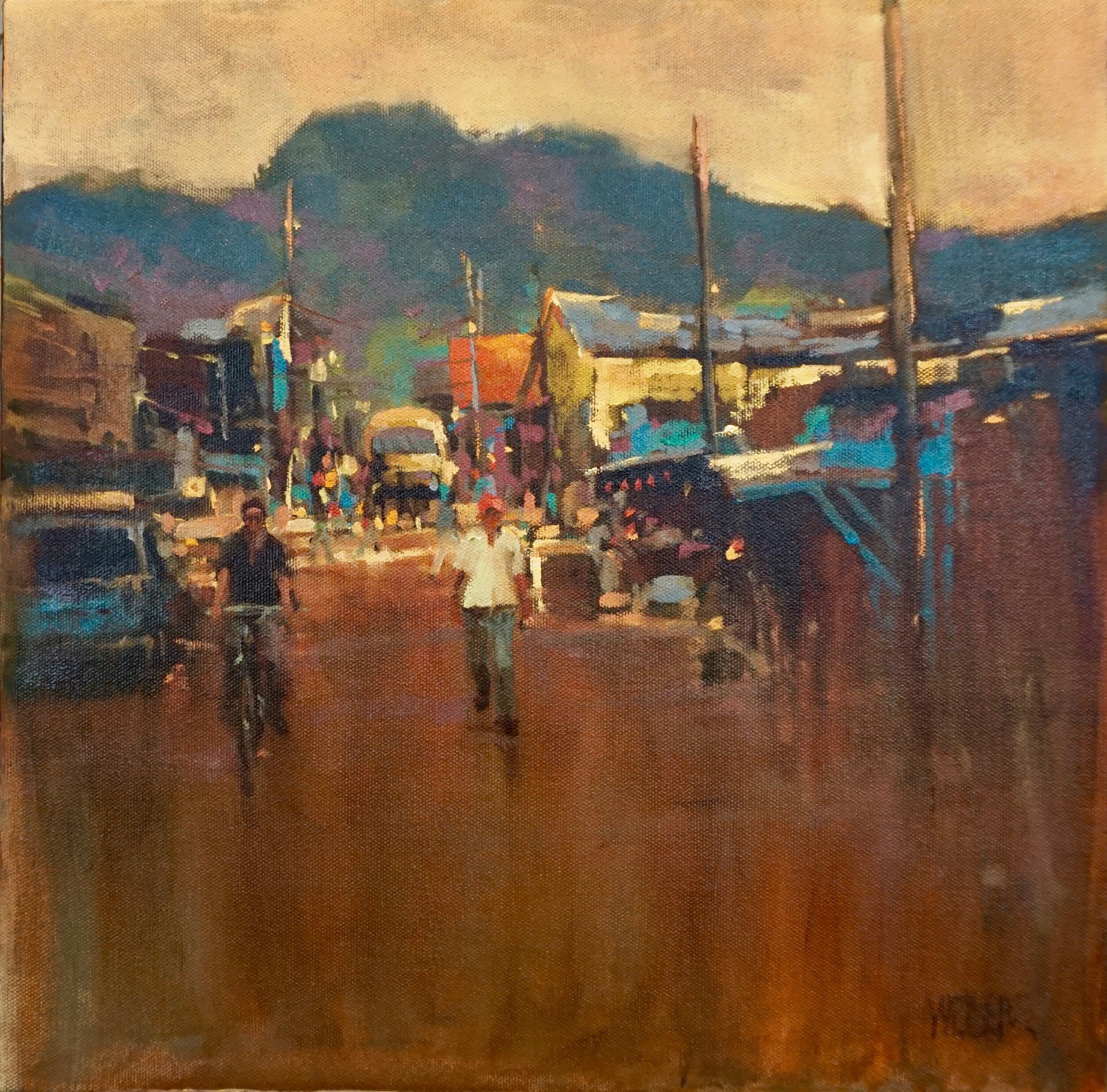 Main Street, 14%22x14%22, oil on canvas, $1950.00, weber.jpg