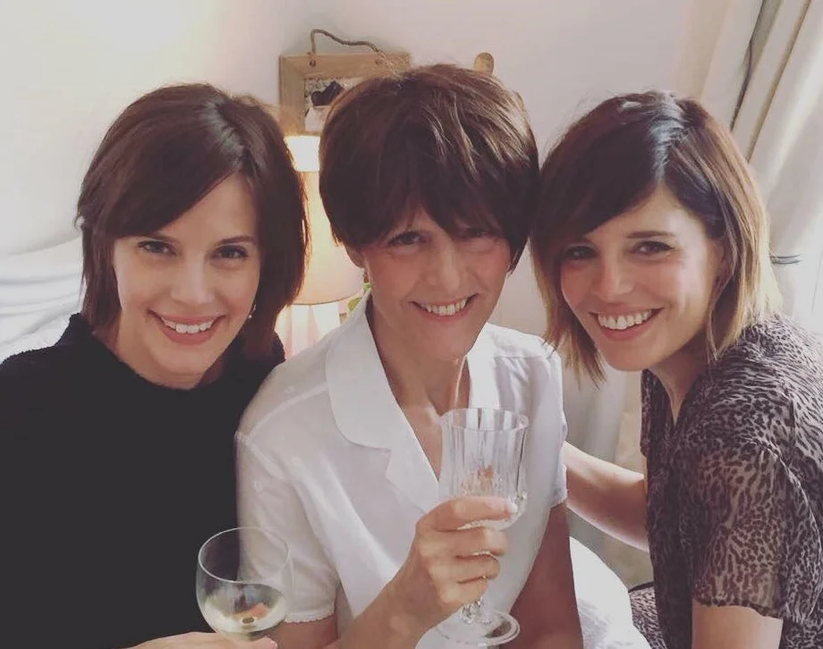 Hannah (right) with her Mum and sister Lauren..