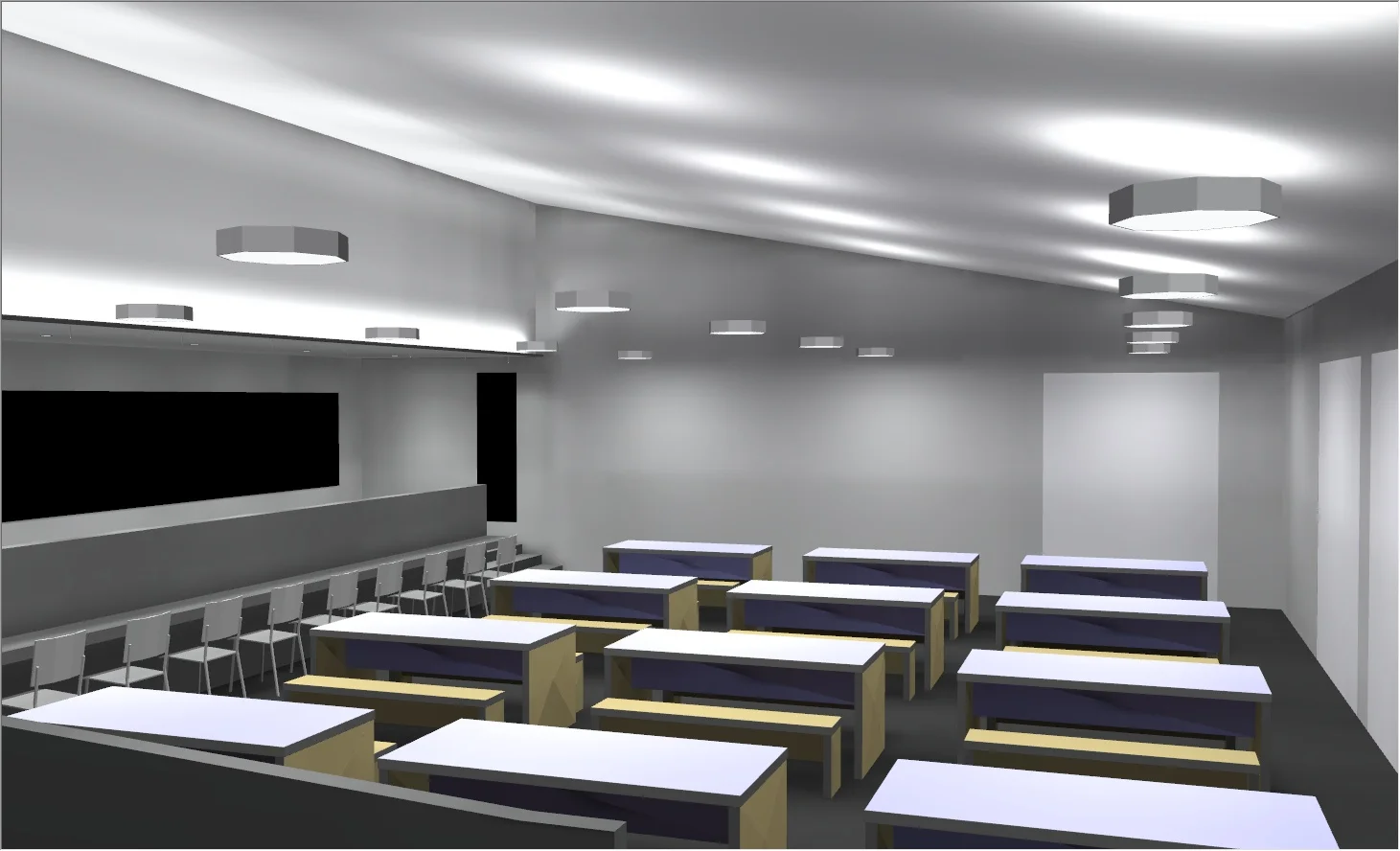 Lighting Simulation of Refectory Area