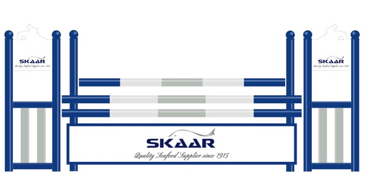 Skaar Norway har kjøpt inn dette flotte sponsor-hinderet med firmaets grafiske profil. Vi takker stort, og gleder oss til å benytte dette materiellet i våre arrangement!