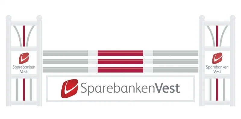 Sparebanken Vest har valgt å sponse klubben med dette flotte hinderet! Vi takker virkelig for bidraget, og har allerede stor glede av det. 