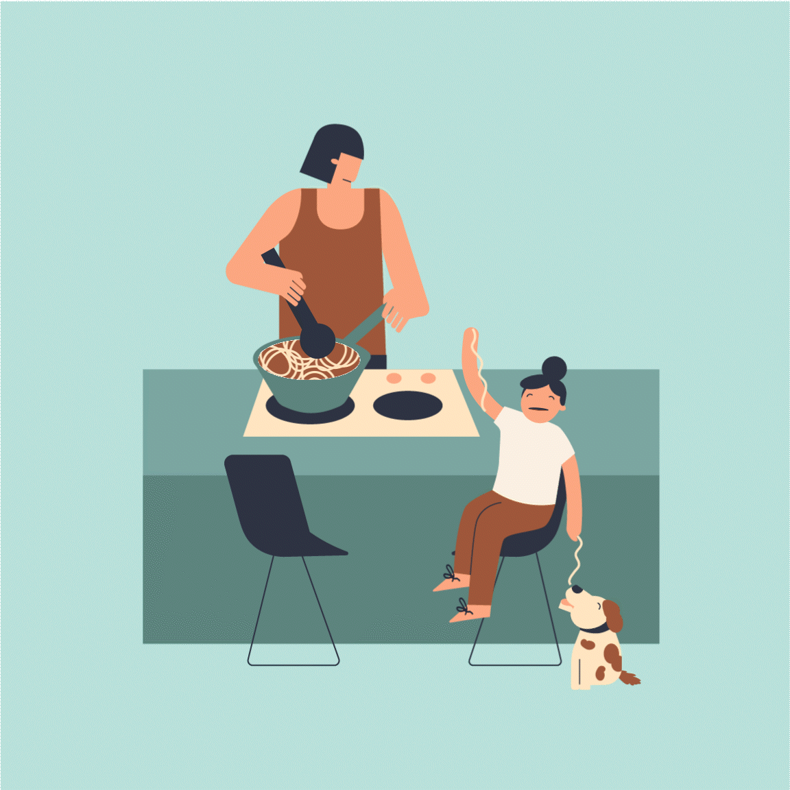 cooking in the kitchen.gif