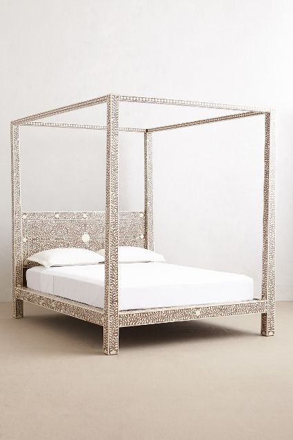 Anthropologie Bone Inlay Bed