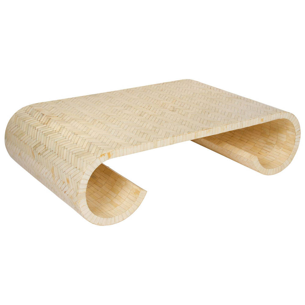 Scrolled Bone Inlay Table
