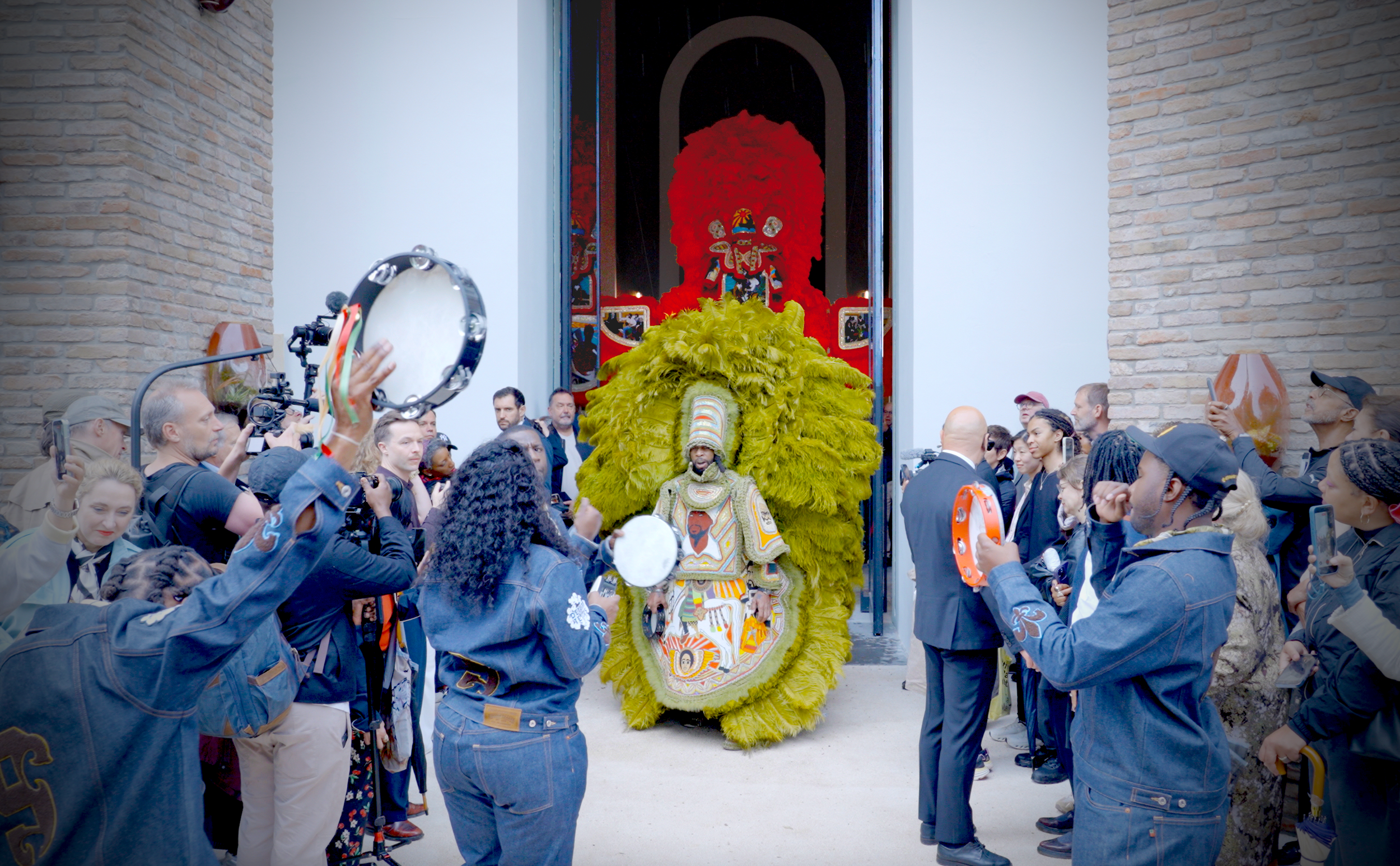 Big Chief Demond Melancon (New Orleans, LA), Central Pavilion, Venice Biennale, Venice, Italy