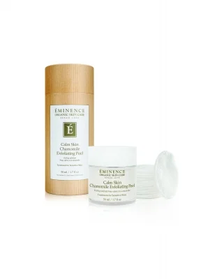 Chamomile Exfoliating Peel -reveal a calm, balanced and more luminous complexion with this peel solution that is mild enough to use on sensitive skin two to three times a week. There is also a Firming Peel, Brightening Peel and Clearing Peel from the line. All achieve smoother skin gently.