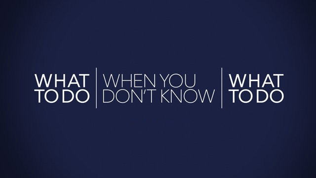 Sun, July 19th - Pastor Don Adkins: What to Do When You Don't Know What to Do. 
