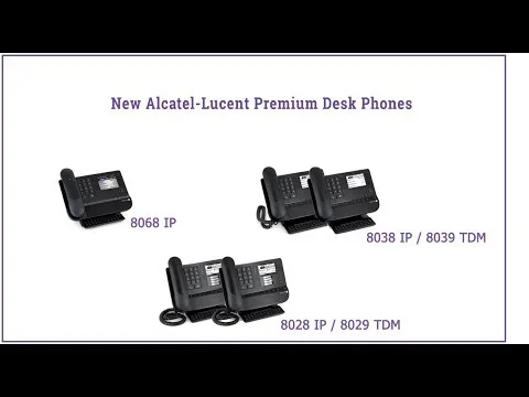  Alcatel-Lucent Premium Desk Phones Overview  