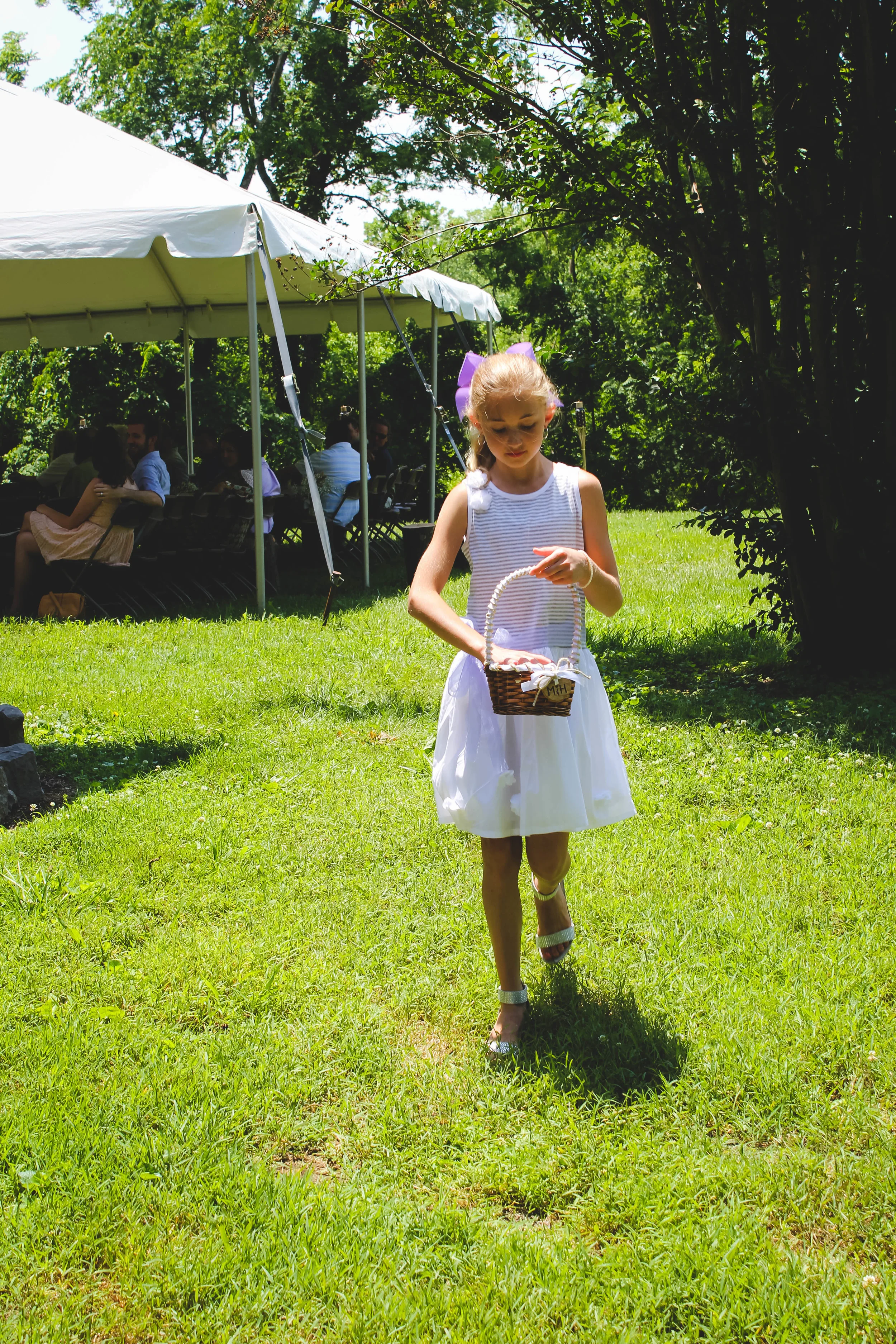Kenzie, the flower girl