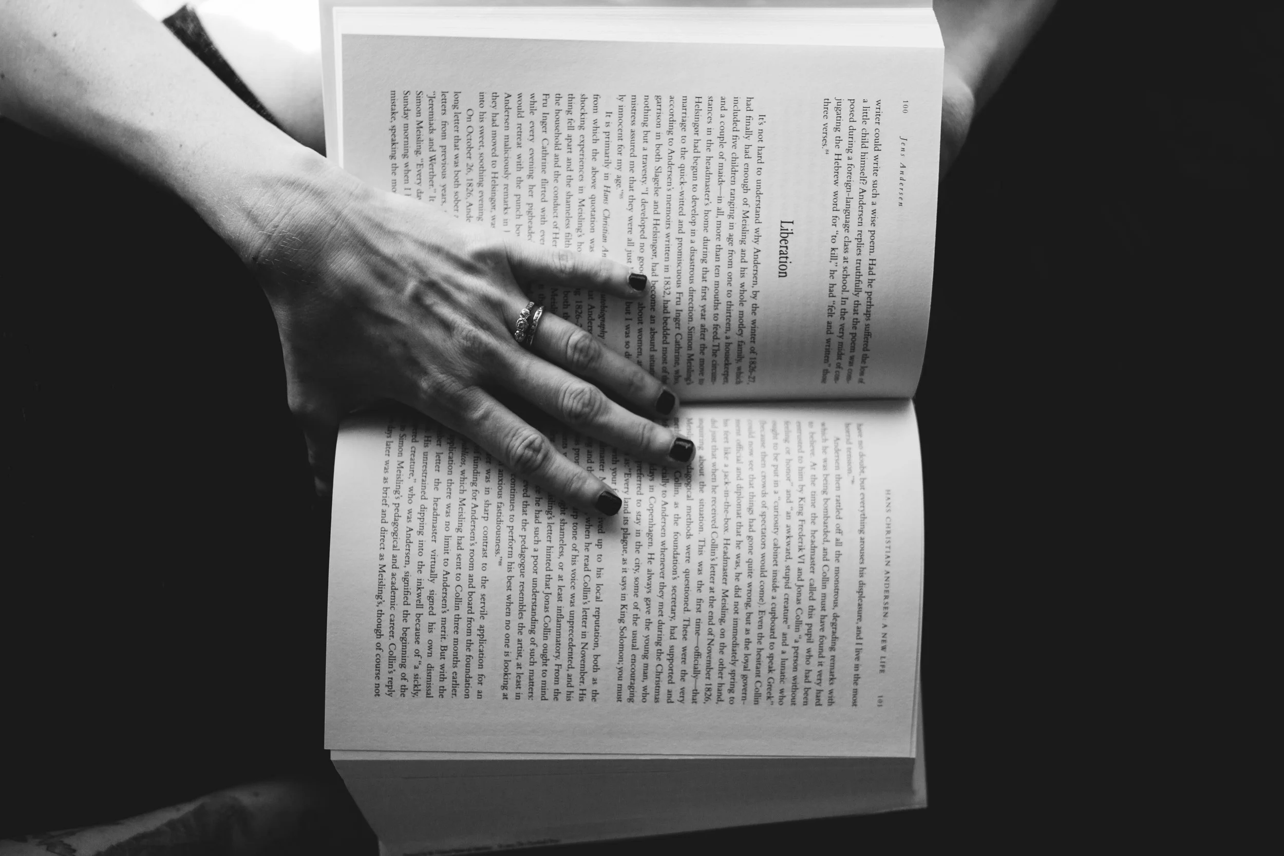 Wedding rings and books and hands are my favorite.