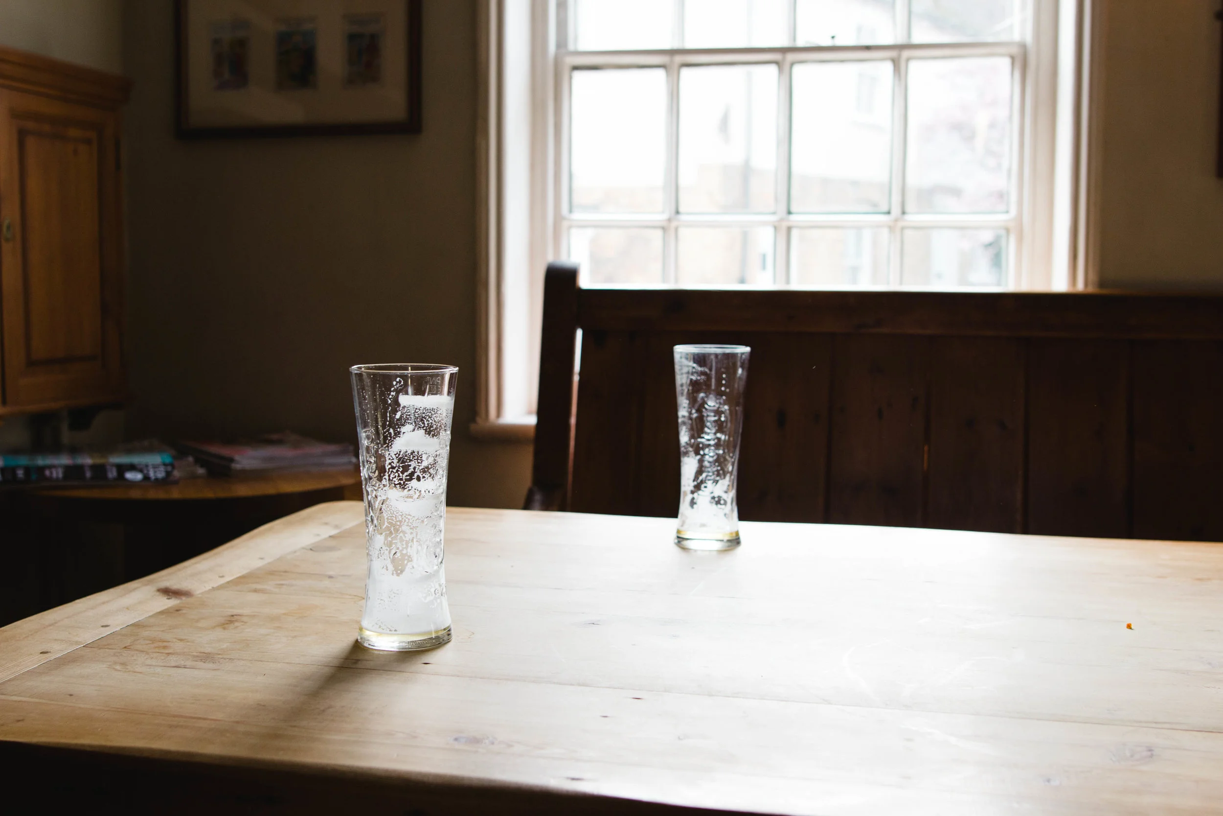 left overs of the table next door