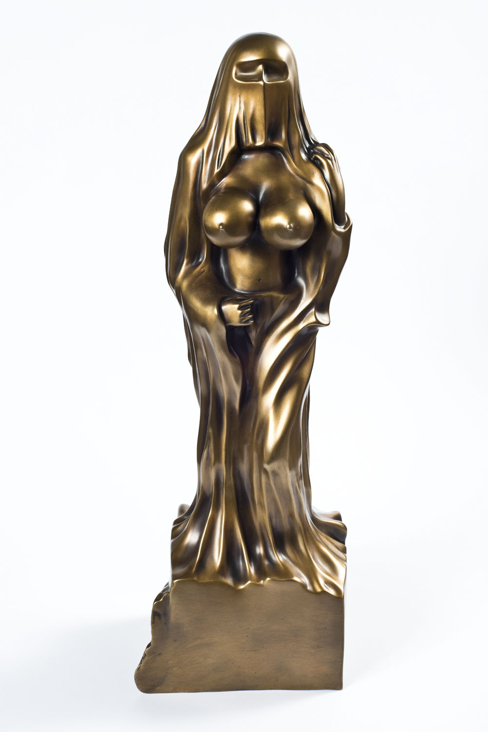 Pathétique 2012 Bronze, Gold Patina 17 x 5 x 5 inches © Taravat Talepasand 2018