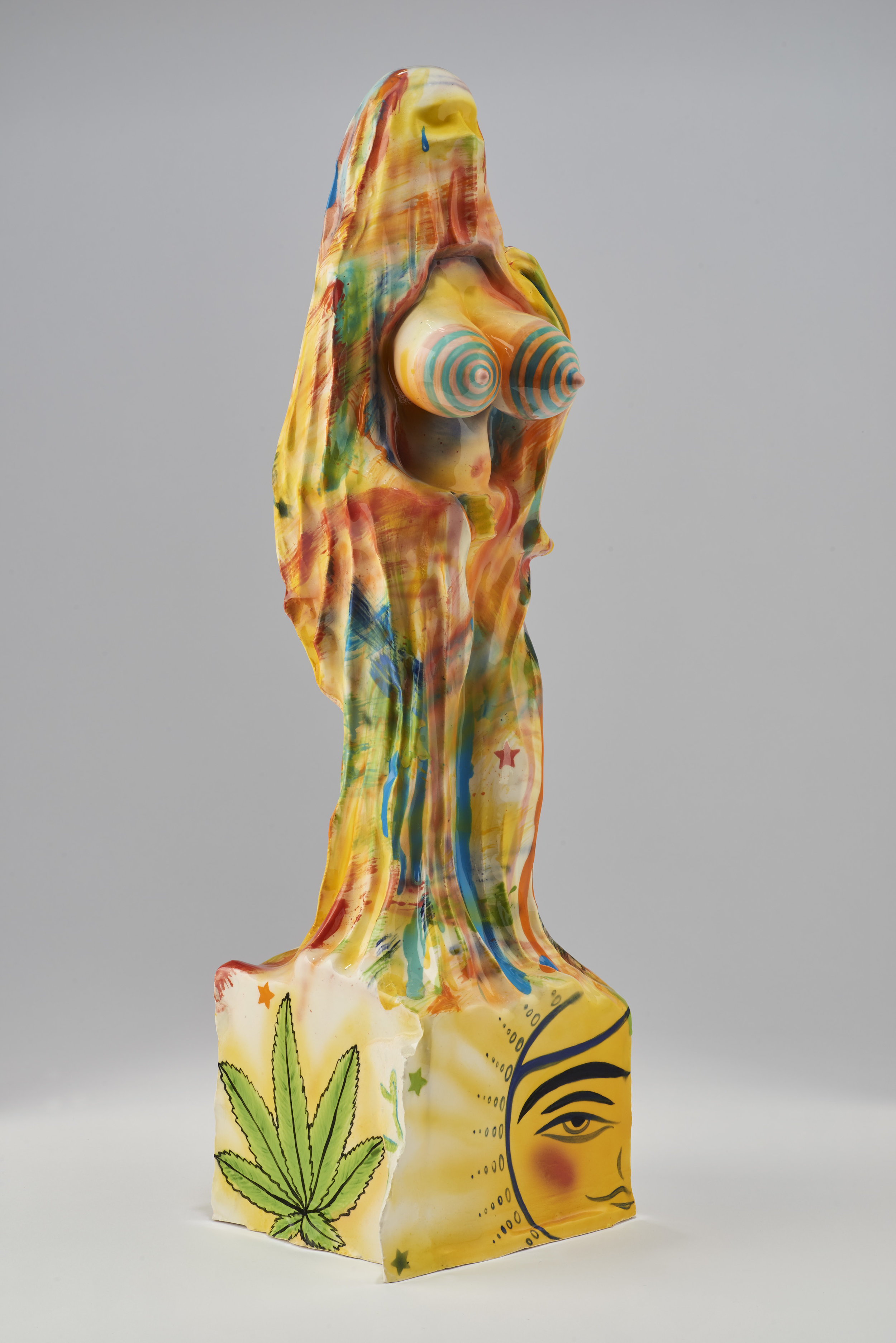 Blasphemy: Tagged 2016 Glazed porcelain 17 x 5 x 5 inches ©Taravat Talepasand 2018